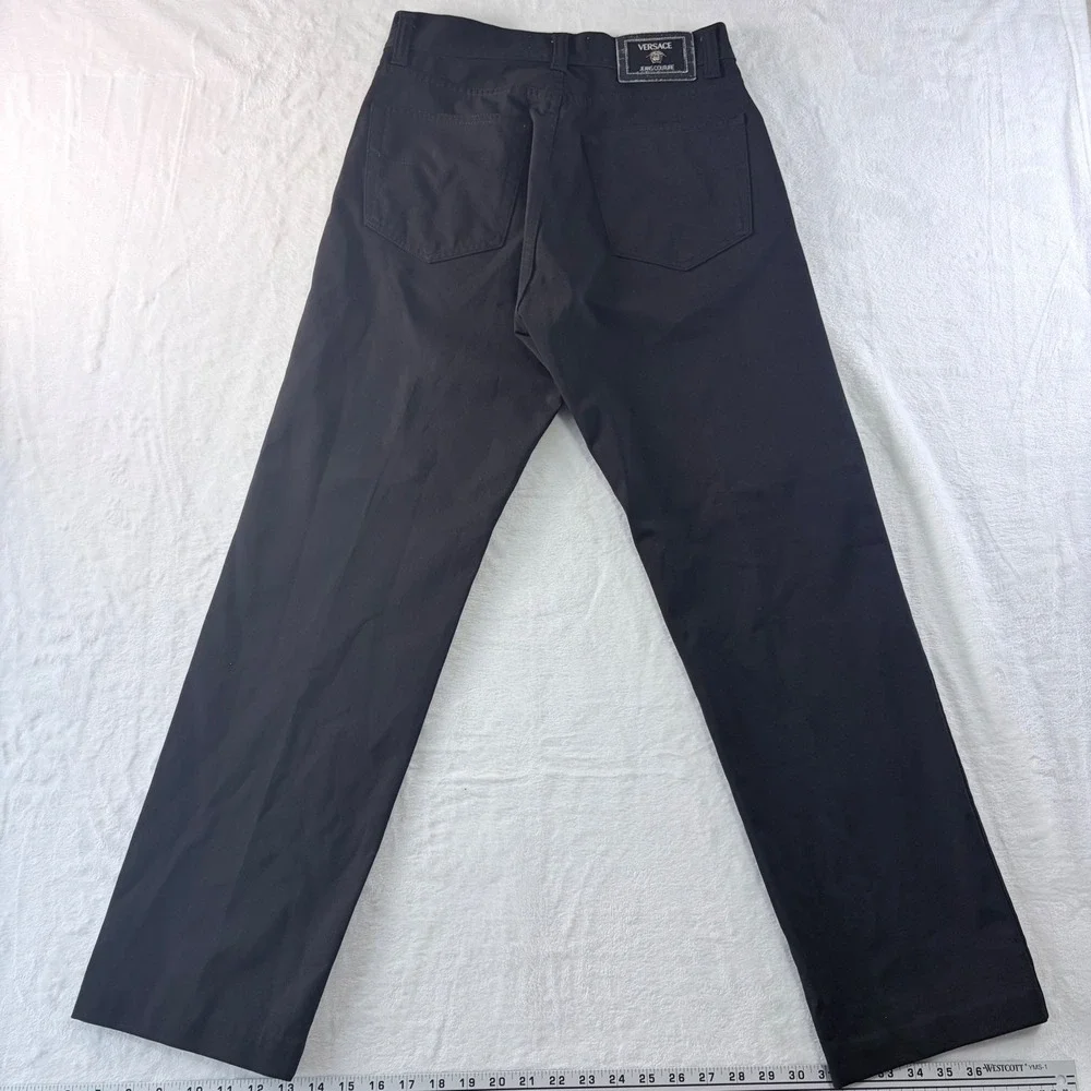 Versace Jeans Couture Trousers Black Medusa Hardware‎ Size 31 45
